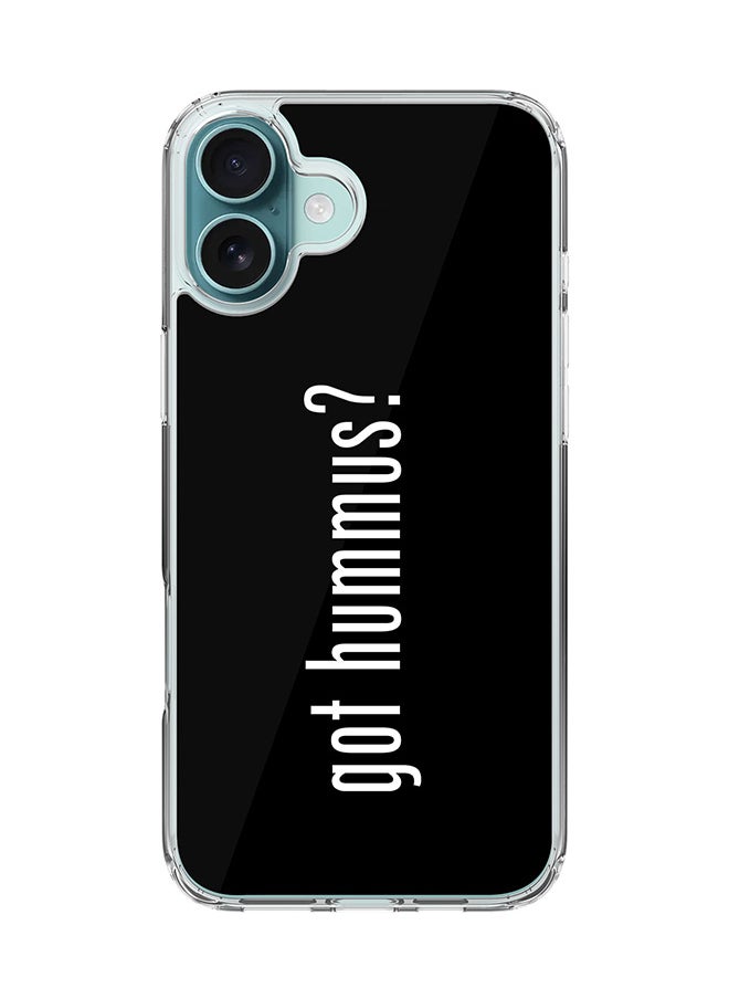 Stylizedd For iPhone 16 Plus Case [Compatible with MagSafe] Slim Magnetic cover Clear Phone Case - Got Hummus?  - Image 1