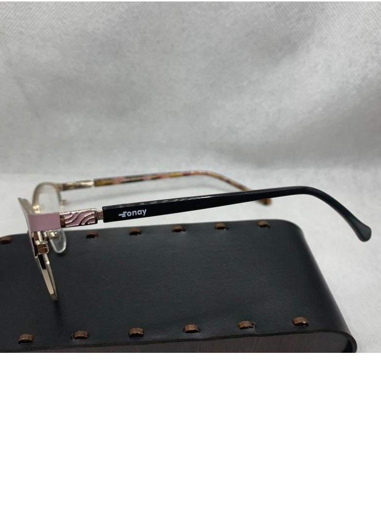 Generic - Full Rim Onay H1902A C5 Cat Eye , Brown * Gold , Women - Image 1