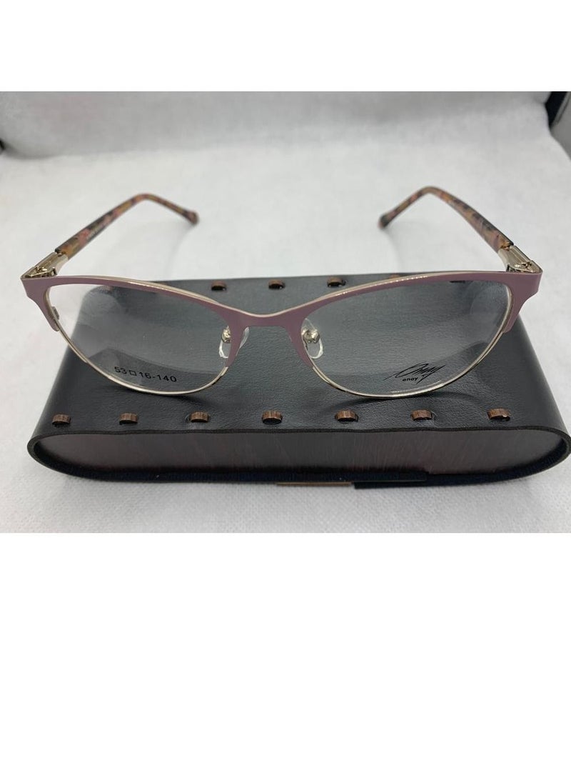 Generic - Full Rim Onay H1902A C5 Cat Eye , Brown * Gold , Women - Image 1