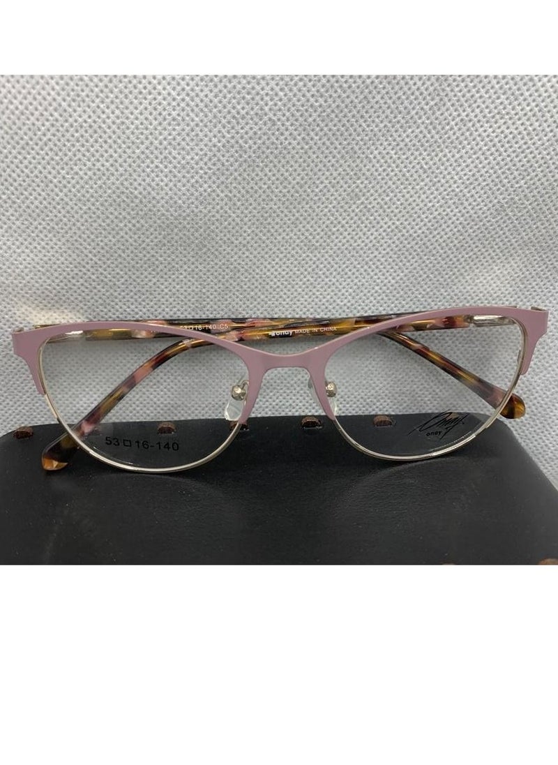 Generic - Full Rim Onay H1902A C5 Cat Eye , Brown * Gold , Women - Image 1