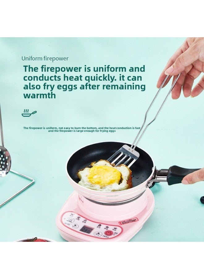 Children's Mini Small Kitchen Real Cooking Full Set Internet Celebrity Play House Cooking Simulation Tableware Stainless Steel Real Cooking Toys-Color:304 Steamer (anti-scald Handle) Blue - Image 4