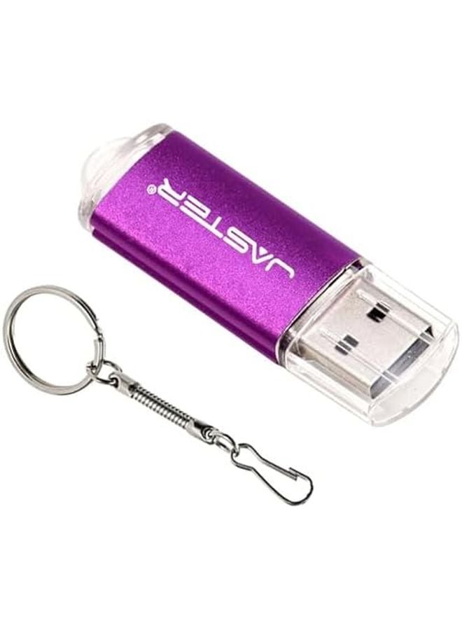 Purple 4GB USB 2 0 Flash Drive With Key Chain Fashion Pendrive Gift - Image 2