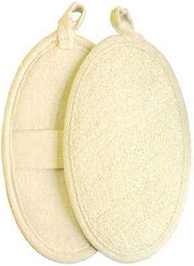 Generic 2pack Natural Exfoliating Loofah Sponge Bathing Scrubber for Bath Spa and Shower 