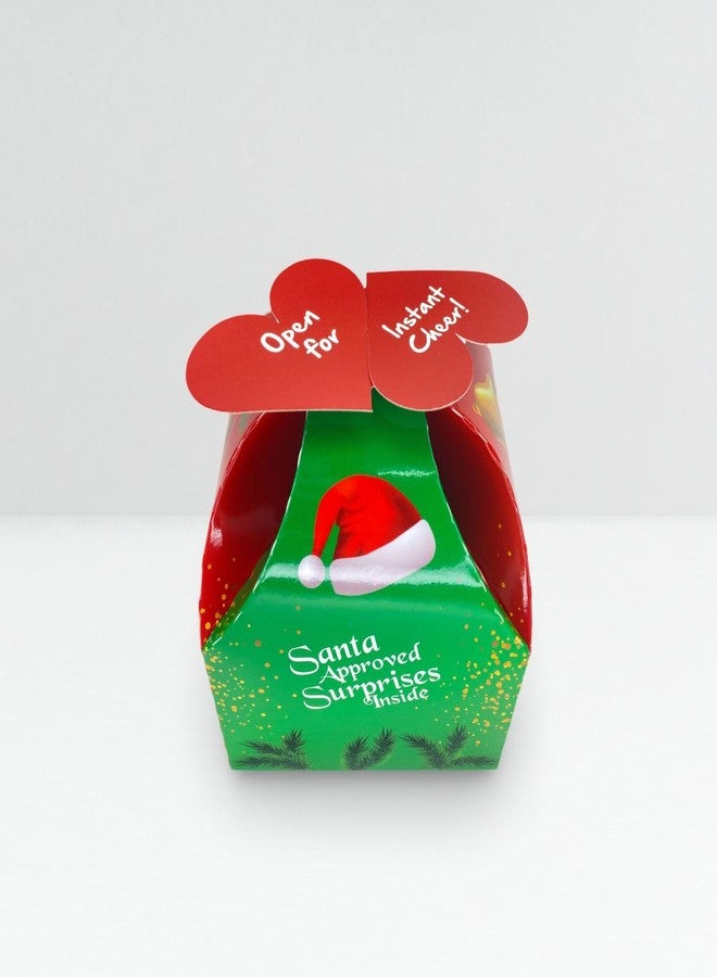 Intactmedia Christmas Gift Box, Pack of 15 - 110 x 110 x 130 mm Reusable Festive Treat Boxes for Chocolates, Cookies, Return Gifts, Party Favors - Image 3