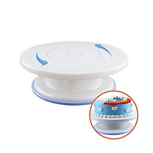 NirvikPlastic Cake Rotary Table Revolving Rotating Cake Stand Baking Tool Cake Turntable Rotating Cake Icing, Decorating Baking Tool - Image 2