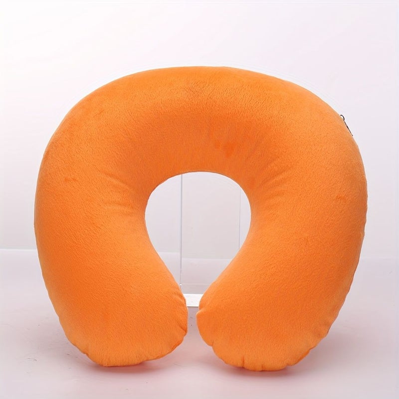 Sky Blue Detachable Short Plush Jacket Inflatable Pillow - Image 4