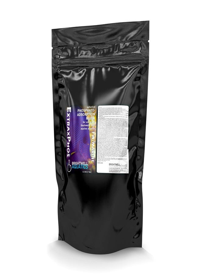 برايت ويل أكواتيكس وسائط برايتويل أكواتيكس إكستراكس فوس الكروية لإزالة سيليكات الفوسفات في أحواض الشعاب المرجانية المزروعة بالمياه العذبة، سريعة المفعول وعالية المسامية للتحكم في المغذيات، 3.2 كجم - Image 1