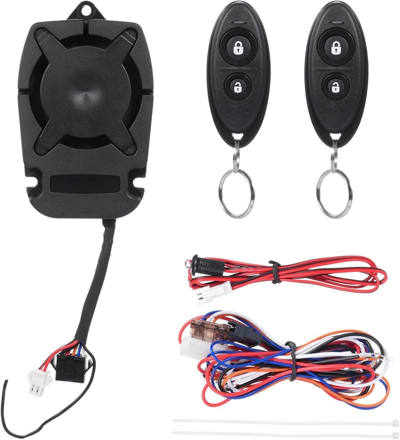 Car Alarm AntiTheft Device Remote Sound Alert Vibration Sensor Current Sensor for Car Security System with 2 Remote Controllers for Vehicle Protection Plastic 1 Set - Image 2