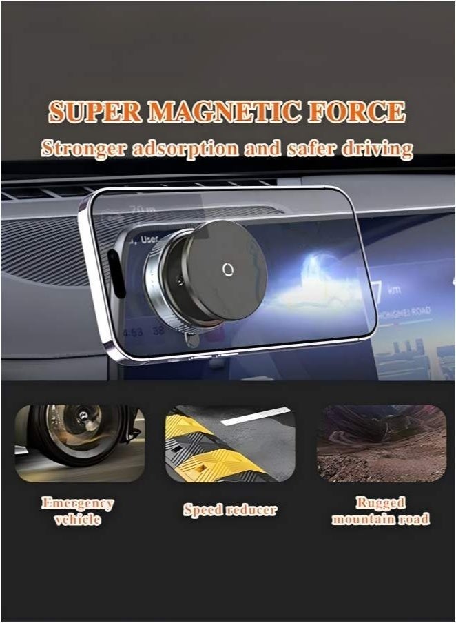 360° Rotation Magnetic Car Phone Mount with Vacuum Suction – Universal Holder, Charging Support, Easy Installation - Image 3