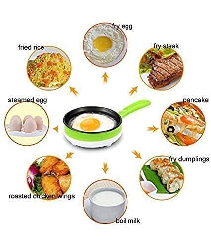 PANKTI PANKTI Single Handle egg bowler and Capacity of 7 Eggs Egg Boiling NonStick Steamer and Egg Frying Pan Machine 2 in 1 Single Layer Egg Boiler Omelette Maker and Other Egg Variety  - Image 4