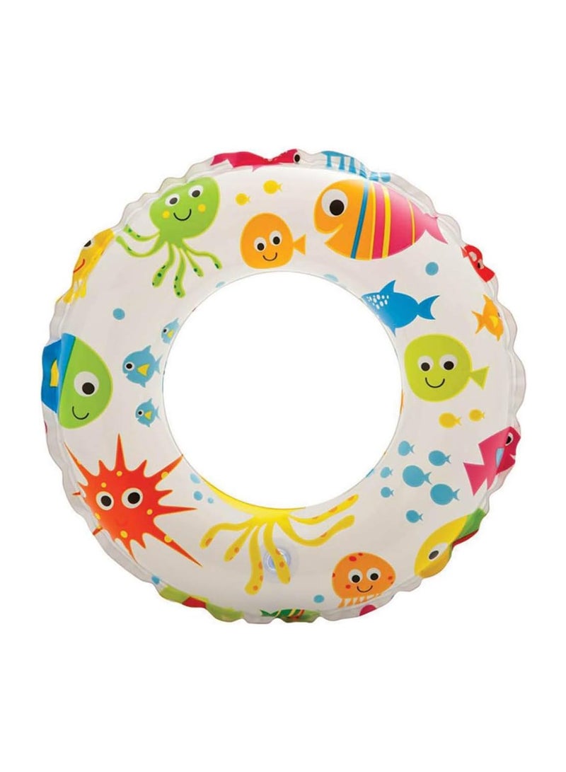 عوامة سباحة للأطفال من Intex – تصميم بحري ملون   أضف المرح لأوقات السباحة مع هذه العوامة الرائعة من Intex، المصممة برسومات بحرية جذابة تناسب الأطفال من عمر 3 إلى 6 سنوات.   مصنوعة من مواد آمنة ومتينة، وتساعد على تعزيز ثقة الطفل في الماء أثناء اللعب.   مثالية لبرك السباحة والمصايف! - Image 1
