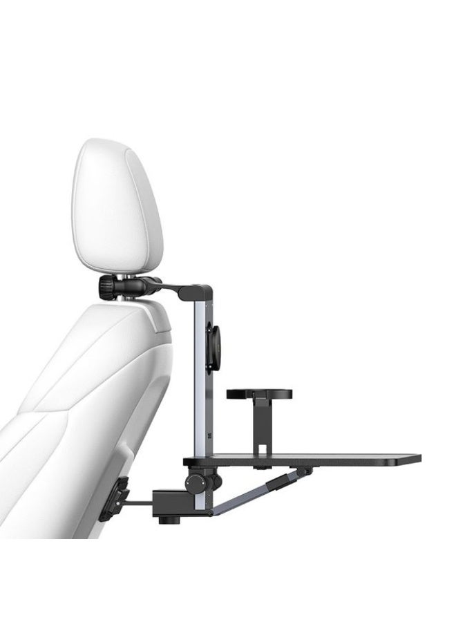 Baseus MagPro Series Multi-Use Car Mount for Backseat Headrest - Foldable Laptop Desk, 360° Rotating Phone Holder, Adjustable, Easy to Install - Black - Image 1