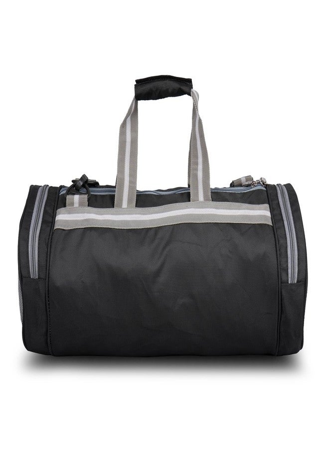 موديش حقيبة موديش جيم شارك المصنوعة من البوليستر | حقائب رياضية/حقيبة كتف قابلة للتعديل للرجال | حقائب رياضية دافل للرجال والنساء/حقيبة لياقة بدنية | حقائب حمل/حقيبة رياضية وسفر | حقائب سفر دافل (أسود) - Image 2