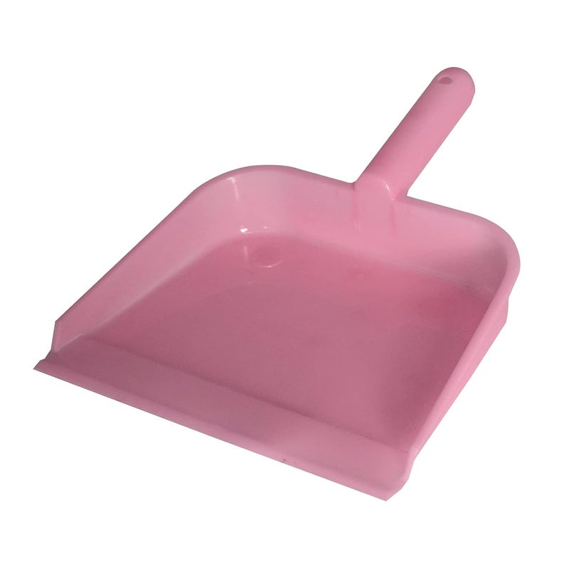 Kuber Industries Plastic Lightweight 10 Dustpan with Comfort Grip Handle for Easy Sweep Broom Pack of 2 Pink - Image 2