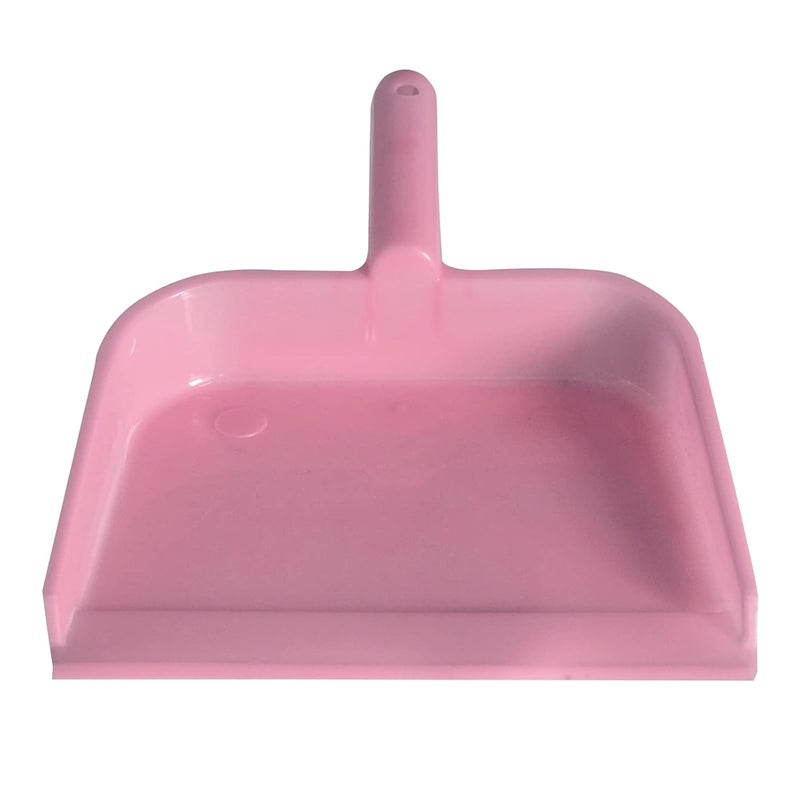 Kuber Industries Plastic Lightweight 10 Dustpan with Comfort Grip Handle for Easy Sweep Broom Pack of 2 Pink - Image 3