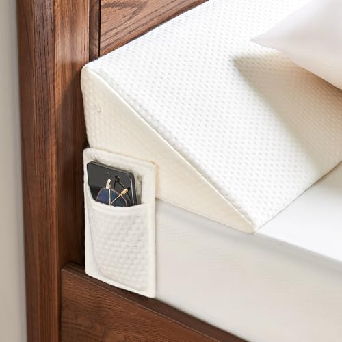 IFNOW Queen Size(60"x7.5"x10") Bed Wedge Pillow for Headboard, Mattress Gap Filler(0-8"), Bed Wedge for Gap Between Your Headboard and Mattress White - Image 1