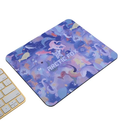 Arctic Fox Mouse pad for All Mouse sensors | Non-Slip Rubber Base|3 mm Thickness for Desktop, Laptop Gaming Professionals (Hexad & Trawi) (Small, Pack of 2) - Image 2