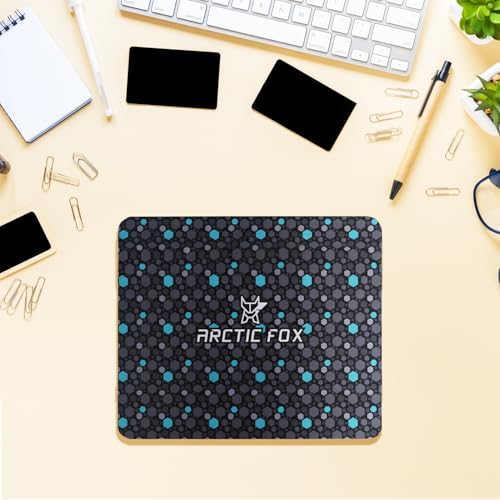 Arctic Fox Mouse pad for All Mouse sensors | Non-Slip Rubber Base|3 mm Thickness for Desktop, Laptop Gaming Professionals (Hexad & Trawi) (Small, Pack of 2) - Image 3
