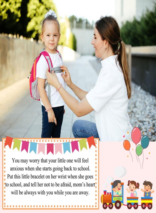 UPROMI First Day of Kindergarten Bracelet Gift Mommy and Me, Back to School Gifts Stuff Essentials First Day of School Bracelet Mom Mother Daughter - Image 2