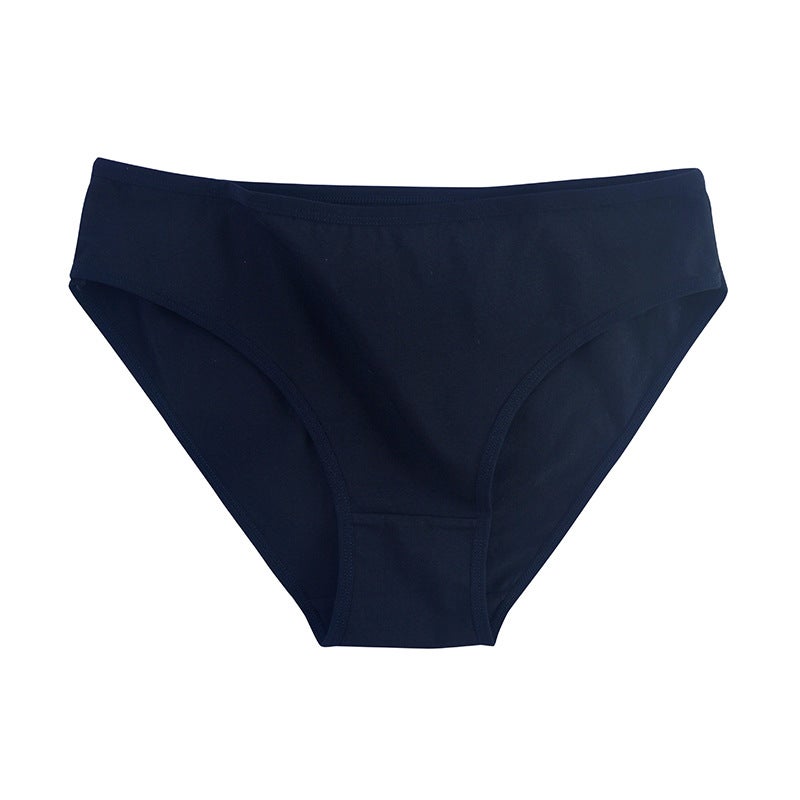 Cotton Mid-Waist Briefs for Women red - Image 3