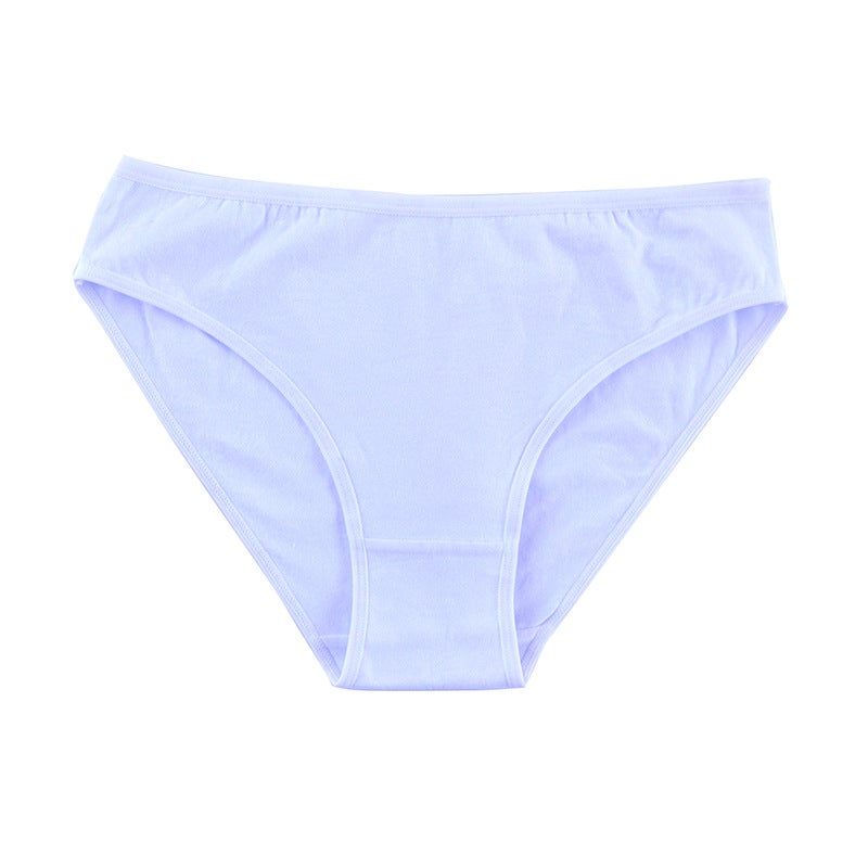 Cotton Mid-Waist Briefs for Women red - Image 2
