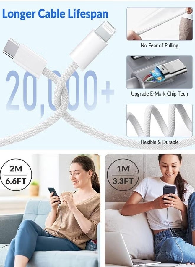 iPhone Charger Cable 2M[MFi Certified] USB C to Lightning Cable Fast Charging Power Delivery PD 20W iPhone Charging Cable for iPhone 14/14 Pro/14 Plus/14 Pro Max, iPad Pro, iPhone 8-13 All Series - Image 5