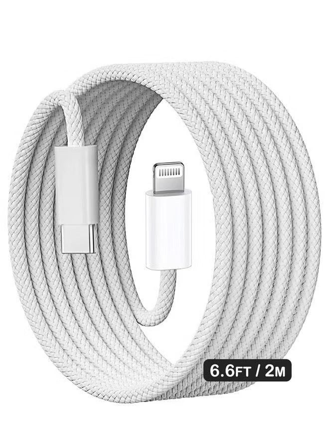 iPhone Charger Cable 2M[MFi Certified] USB C to Lightning Cable Fast Charging Power Delivery PD 20W iPhone Charging Cable for iPhone 14/14 Pro/14 Plus/14 Pro Max, iPad Pro, iPhone 8-13 All Series - Image 4