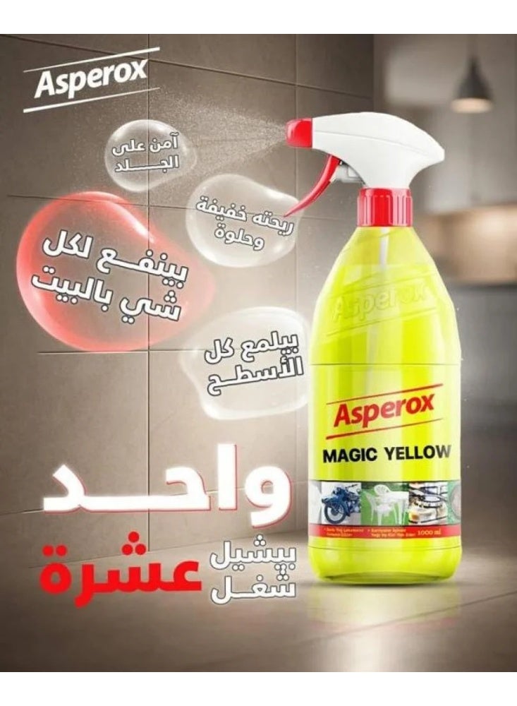 Asperox Grease Cleaner Spray For Surfaces Magic Yellow 1000 ml - Image 5