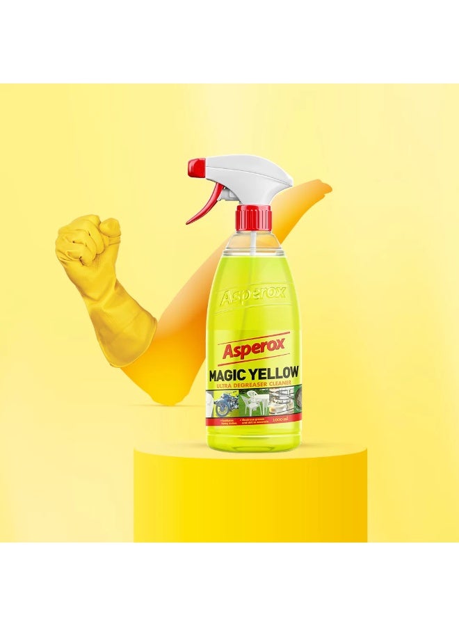 Asperox Grease Cleaner Spray For Surfaces Magic Yellow 1000 ml - Image 2