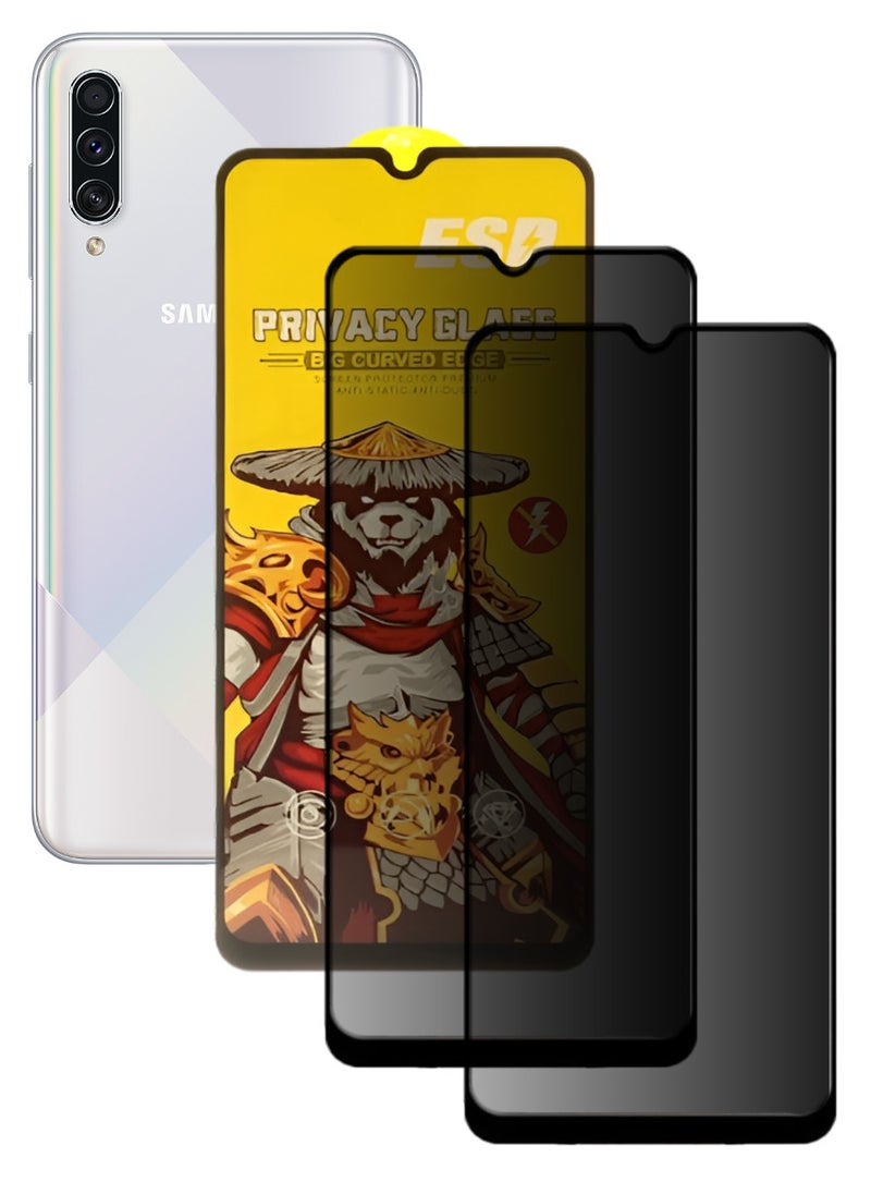 ESD 2 Pieces Tempered Dustproof Privacy Glass Screen Protector Compatible For Samsung Galaxy A70s - Image 1