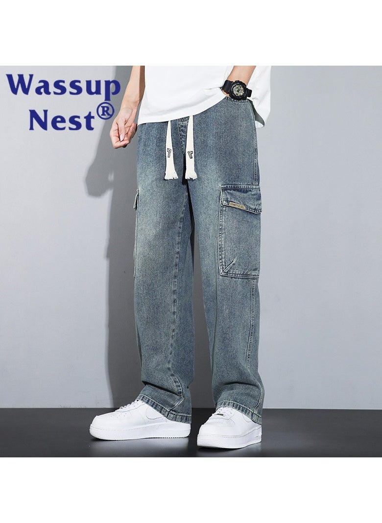 WASSUP NEST - New WASSUP NEST Fashion Straight Casual Pants - Image 1