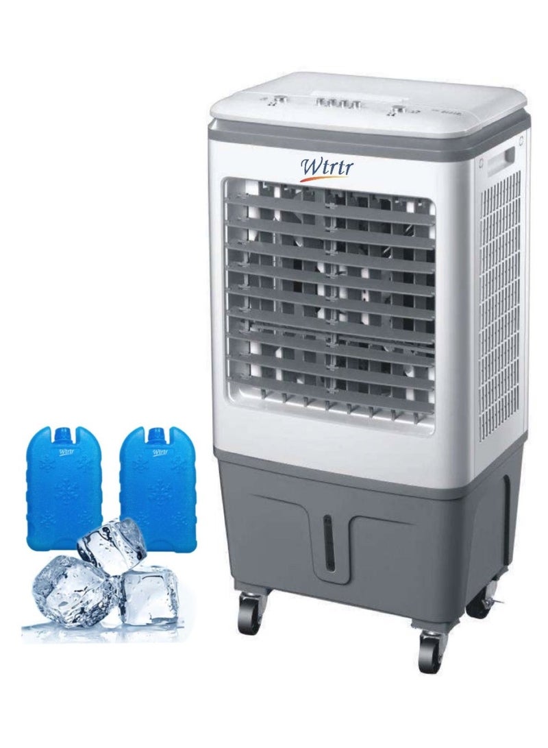 Wtrtr Air cooler,20L Evaporative Air Cooler,Home air conditioning fan refrigeration single cold air cooling fan Commercial home mobile air conditioner (20L) - Image 1