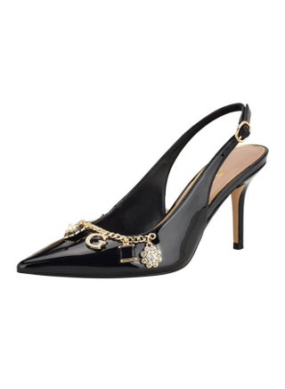 Women's Naska Pump, Black Patent 001, 38.5 EU