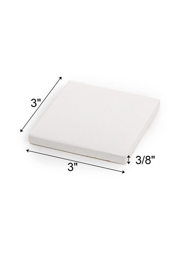 Tosnail 24 Pieces 3" X 3" Mini Canvas Panels Mini Stretched Canvas Small Canvas Boards Square Canvas For Painting Craft - Image 4