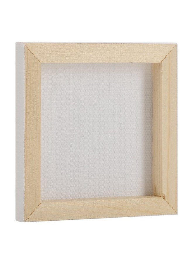 Tosnail 24 Pieces 3" X 3" Mini Canvas Panels Mini Stretched Canvas Small Canvas Boards Square Canvas For Painting Craft - Image 3