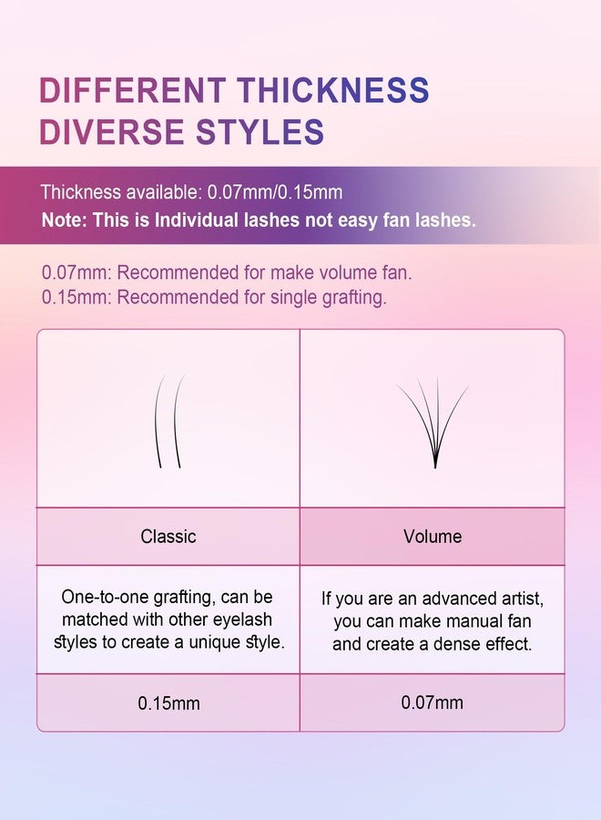 NAGARAKU Colored Eyelash Extensions 8 Colors Rainbow 0.07mm C curl 12mm Purple Blue Pink Brown Individual Lashes Color Lash Clusters Soft Natural Professional Salon Supplies - Image 3