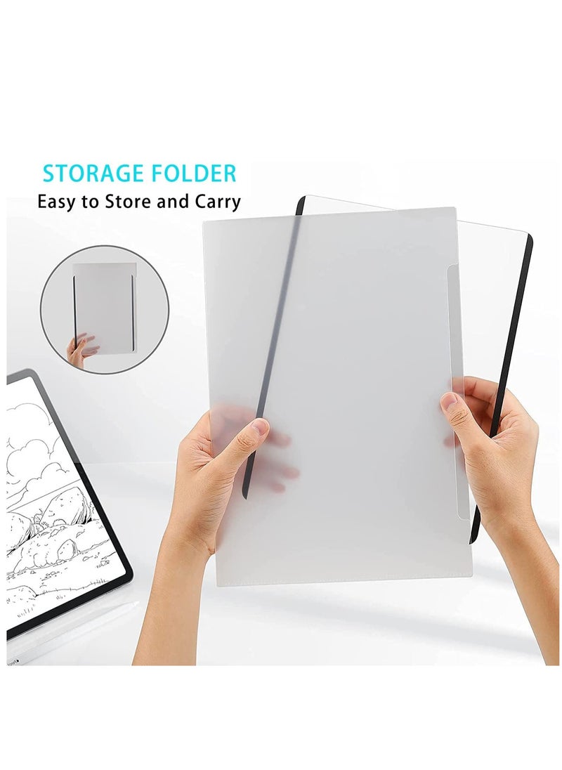 DUSALA - Detachable Magnetic Like Paper Screen Protector for iPad Pro 12.9 Generation (2018/2020/2019) Pencil Feel Washable Removable Reusable Paper Film Screen Protector - Image 1