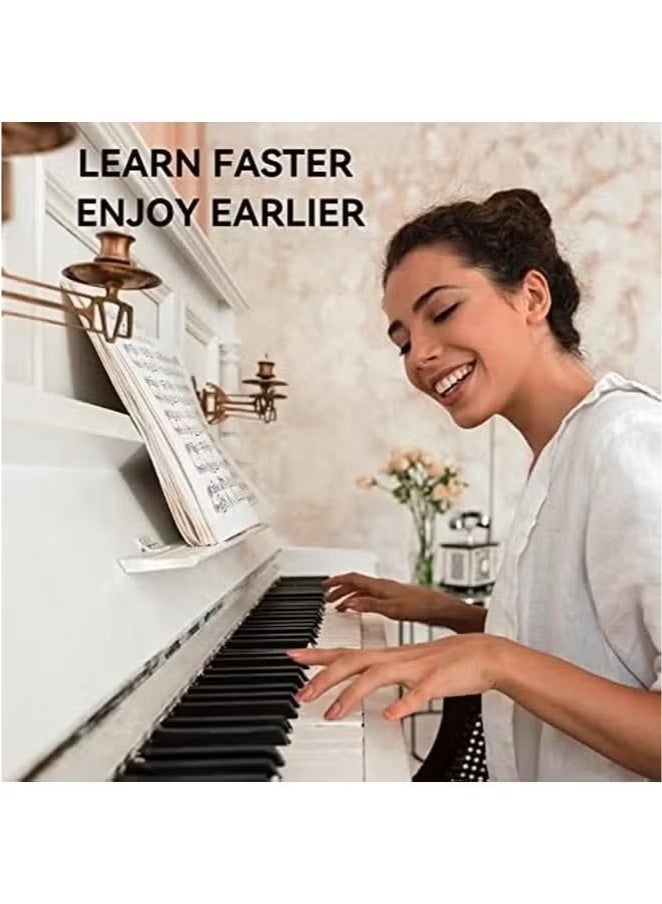 Generic Reusable Piano Notes Guide for Beginner Removable Piano Keyboard Note Labels for Learning 88-Key Full Size Made Of Silicone No Need Stickers for Kids Student  - Image 5