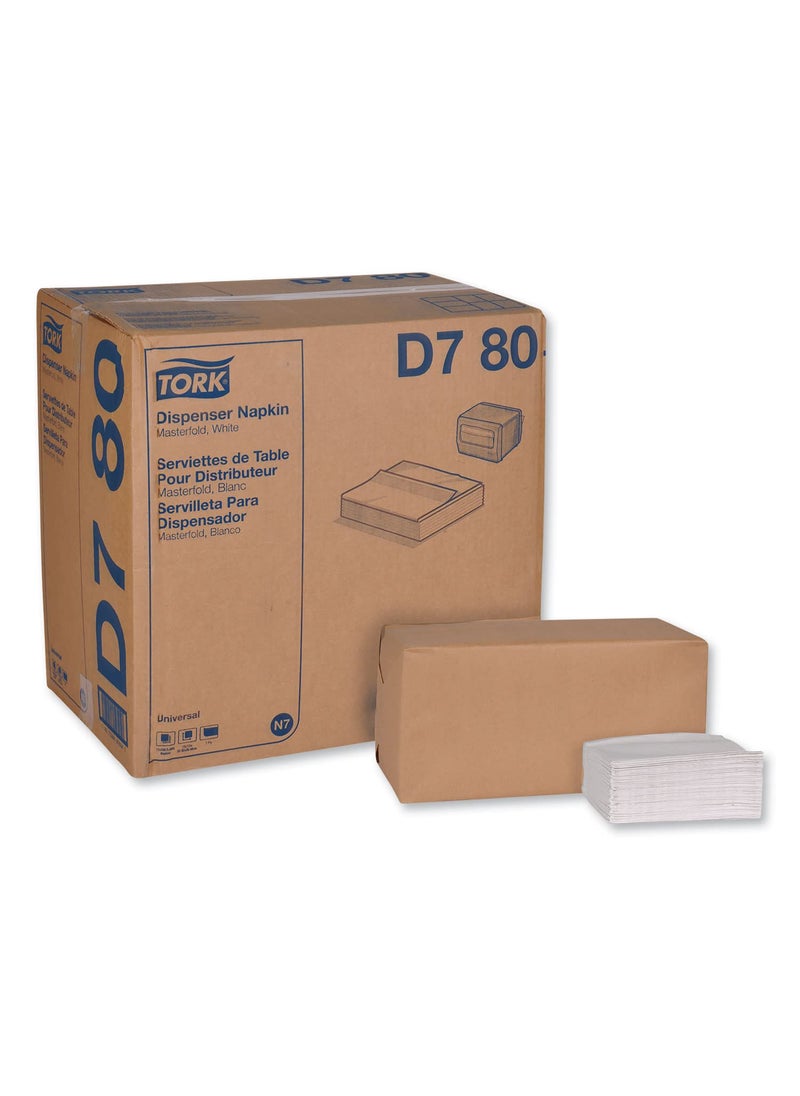 Tork Tork Universal Masterfold Dispenser Napkin D780 White 12 rolls 500 napkins  - Image 1