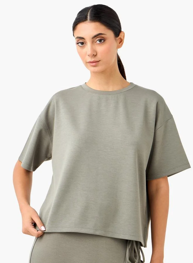 ADOT by Splash Oversized T-shirt with Side Slit