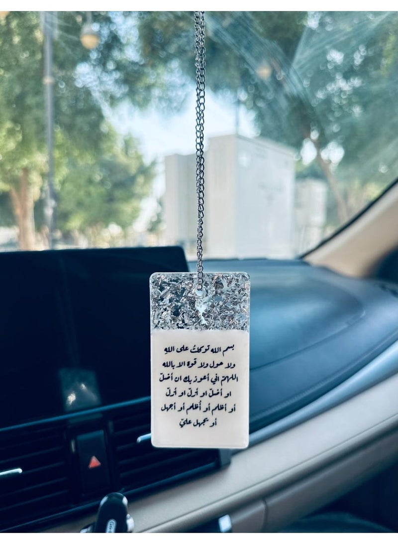 Elegant car hanging ornament crafted from premium resin – a stylish decorative accessory for the car rearview mirror. - Image 2