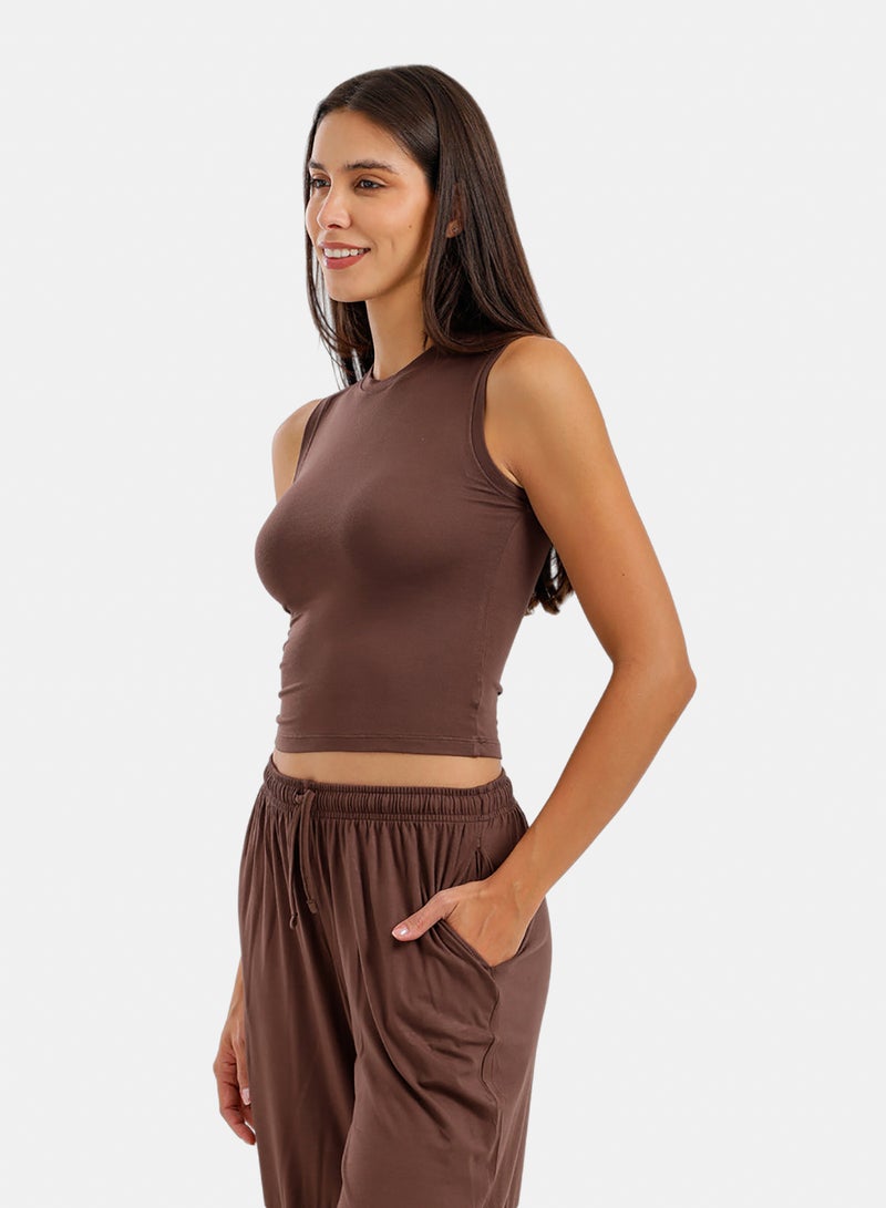 Carina Cropped Lounge Top - Image 3