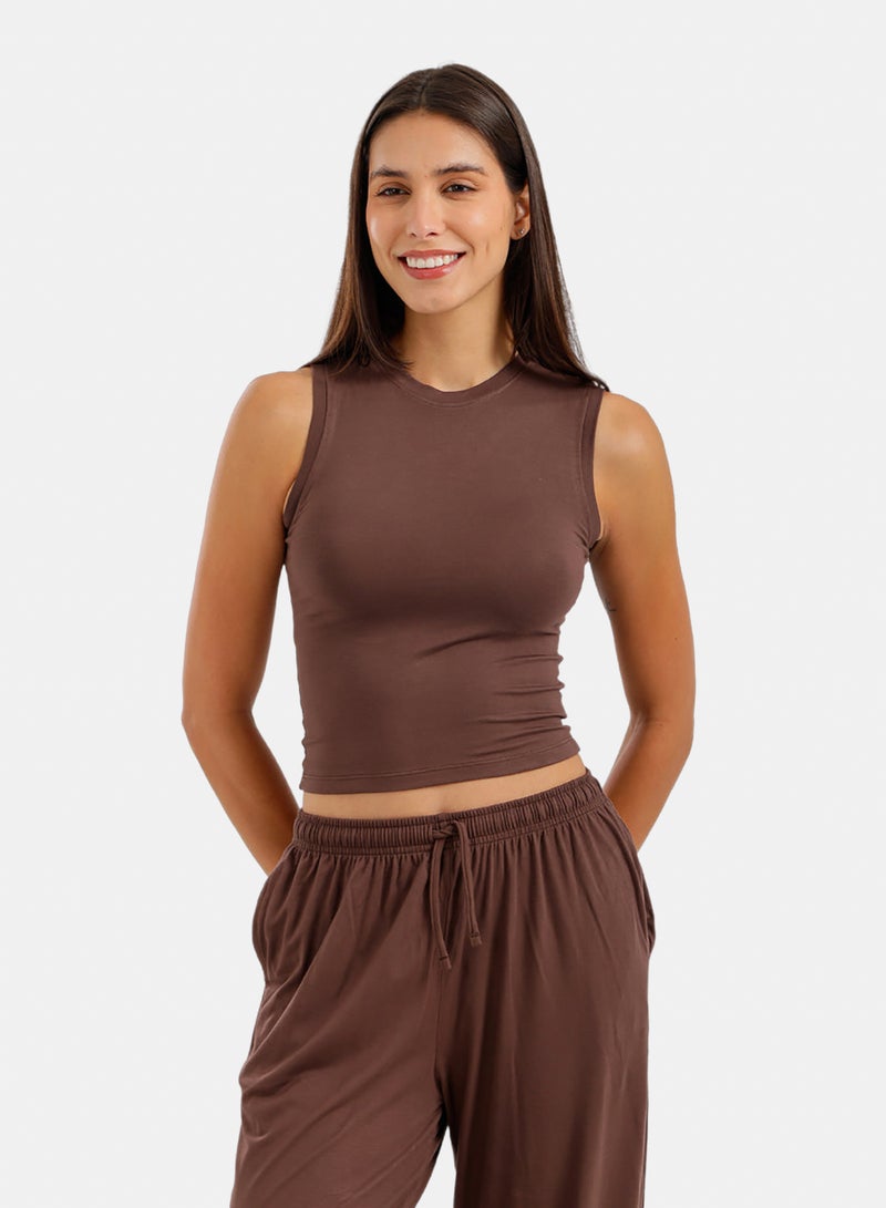 Carina Cropped Lounge Top - Image 1