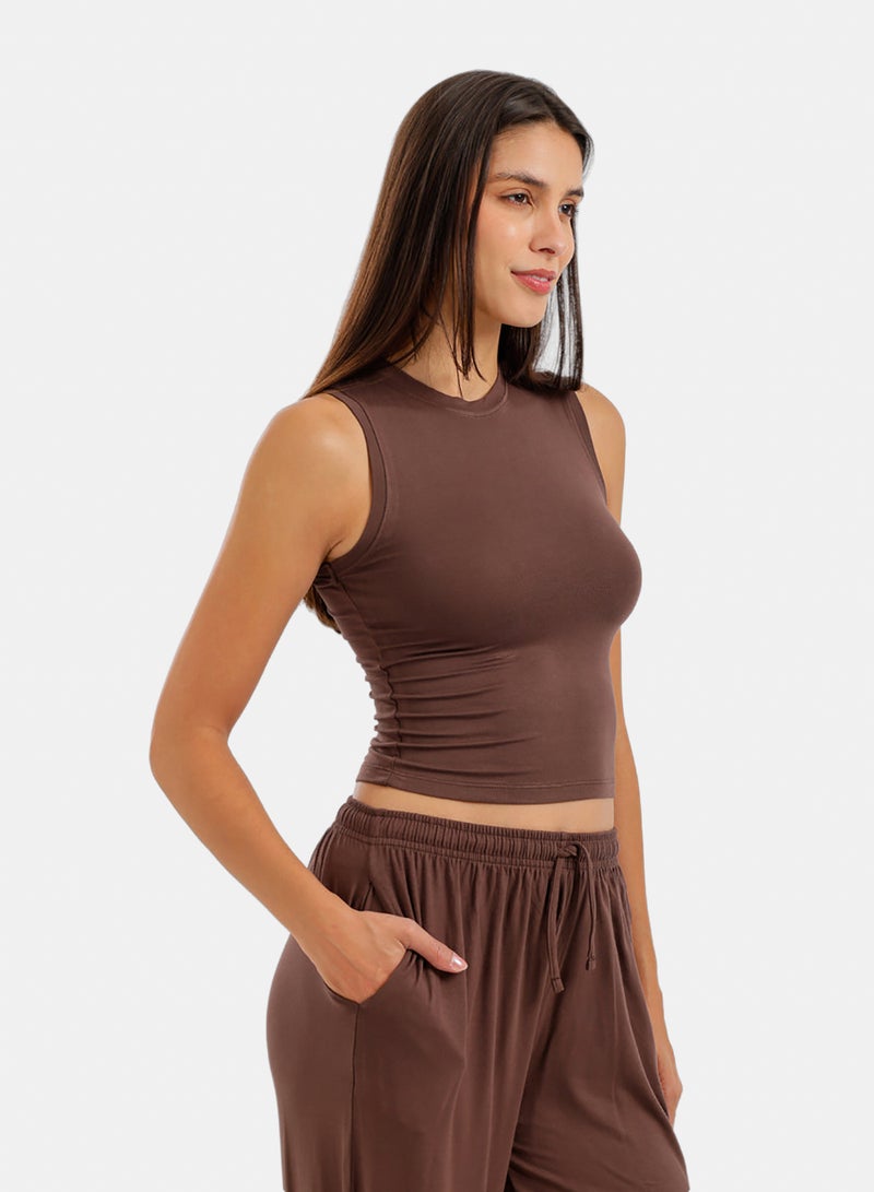 Carina Cropped Lounge Top - Image 2