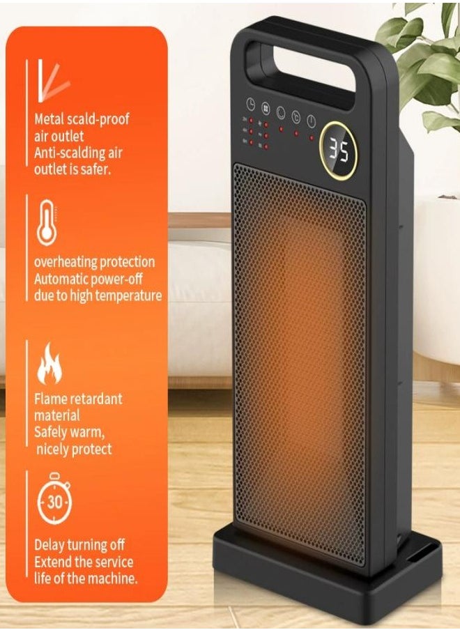 3000W PTC Ceramic Heater--Electric Room Heater |IR Remote Control|Digital Room Temperature Setting|Sensor Touch Panel