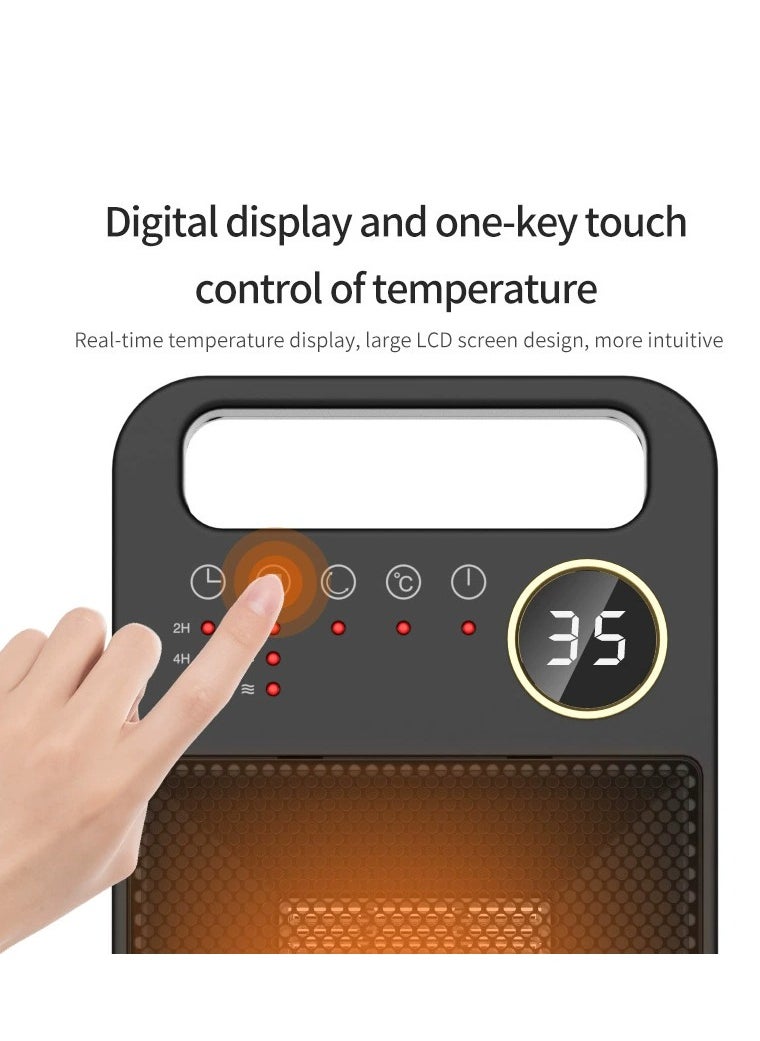 3000W PTC Ceramic Heater--Electric Room Heater |IR Remote Control|Digital Room Temperature Setting|Sensor Touch Panel