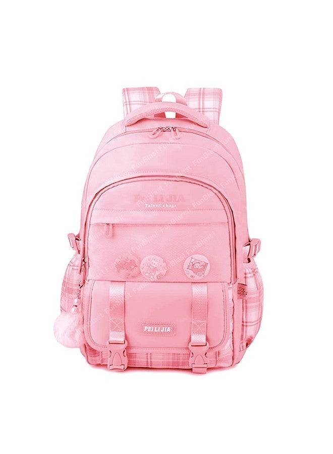 FunBlast School, Offic & Casual Backpack - School and College Shoulder Bags for students, Large Capacity Multipurpose Bag for Kids & Adults, Travel Bag, Picnic Bag (46 X 34 X 20 CM) (Peach) - Image 1