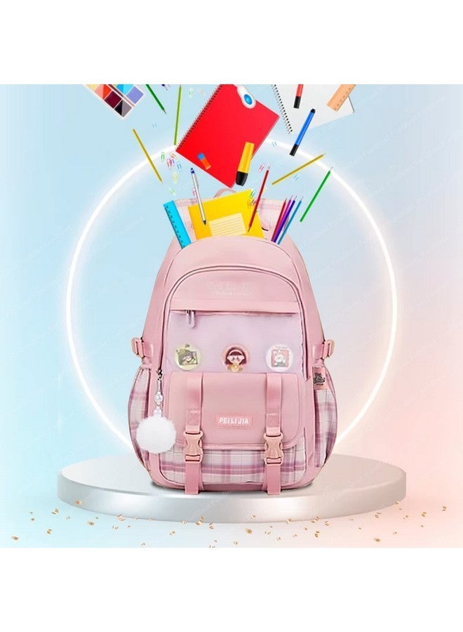 FunBlast School, Offic & Casual Backpack - School and College Shoulder Bags for students, Large Capacity Multipurpose Bag for Kids & Adults, Travel Bag, Picnic Bag (46 X 34 X 20 CM) (Peach) - Image 5