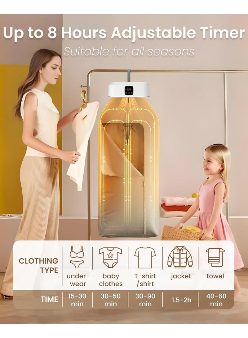 CUBEXELL Portable Electric Clothes Dryer - Stretchable, Foldable, Large Capacity with Timer - Image 4