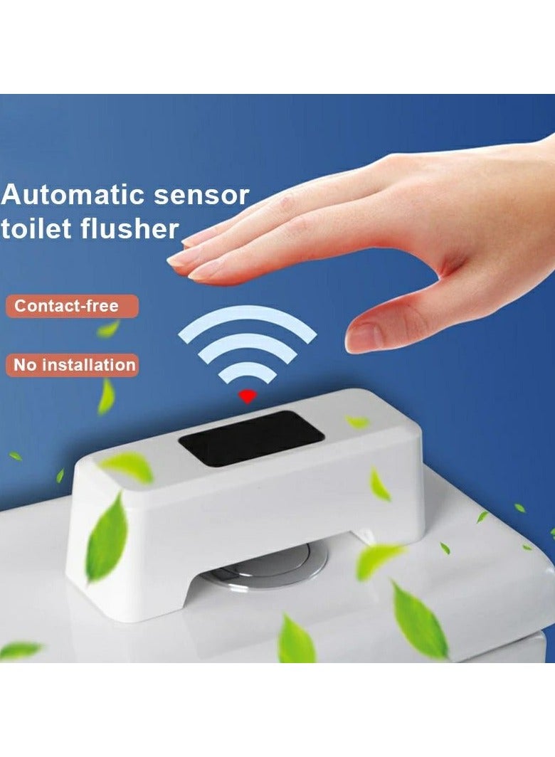 فيجن 2 جهاز فتح السيفون الأتوماتيكي ,مشغل سيفون ذكي بدون تلامس يعمل بالأشعة ,ضد المياة ببطارية شحن مانع لإنتقال العدوي والبكتريا  للمنزل والسفر,أبيض - Image 1